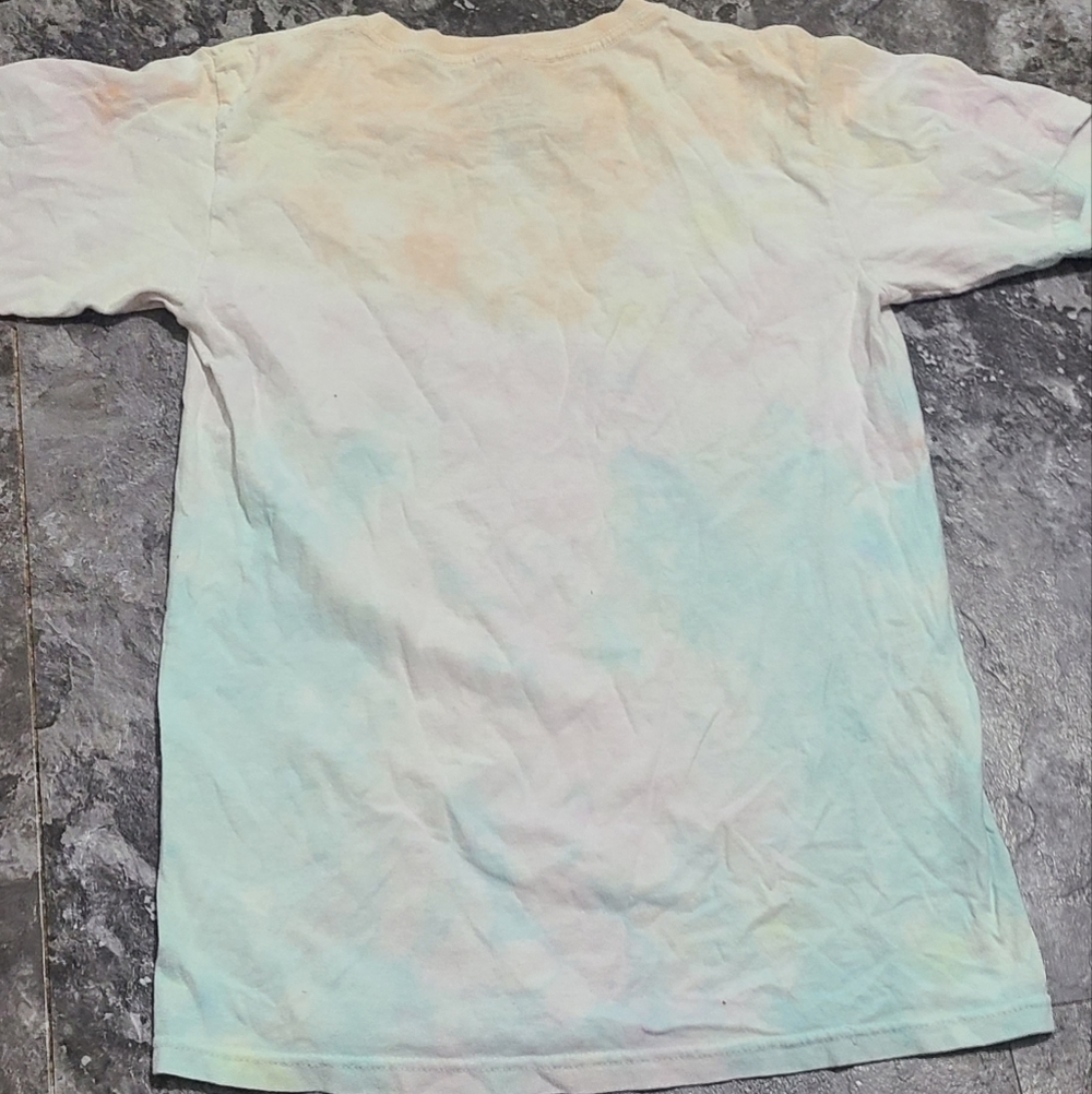 AC/DC Womens Tie Dye Multi Color T-Shirt Size XS - Picture 2 of 4